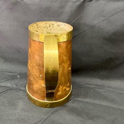 Aztec Copper Brass Mug 4 3/4"