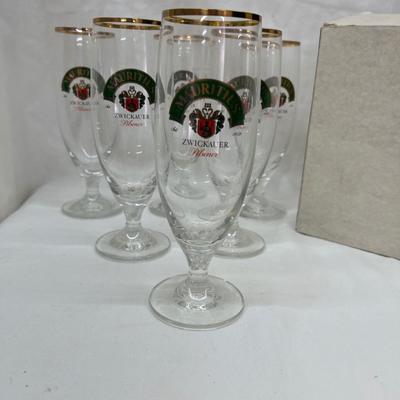 Stolzle 8" Lausitz German Goblets 6 Pc Set
