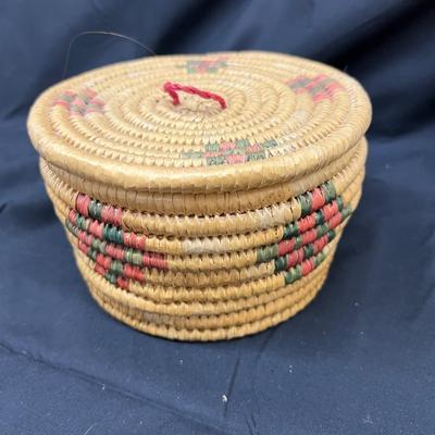 Aztec Lot Chris Fefferson Art Chalk Original, Italian Turtle 6"x6" Handpainted, Aztec Basket 4" x 6"