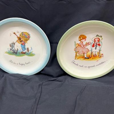 Holly Hobbie 10 1/2" Plates GiGi Vintage