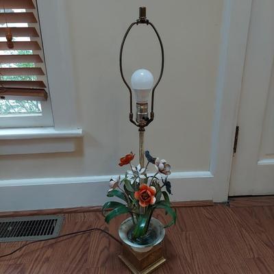Metal Floral Table Lamp (K-CE)