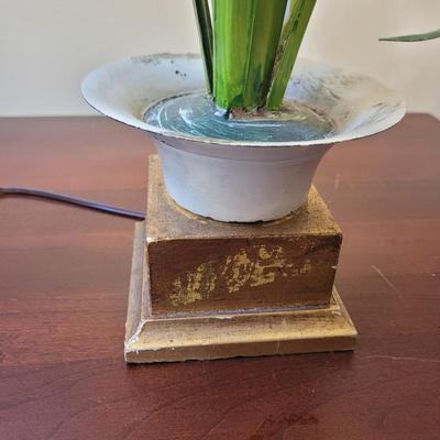 Metal Floral Table Lamp (K-CE)