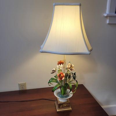 Metal Floral Table Lamp (K-CE)