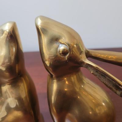 Jack Housman Inc. Brass Rabbit Bookends (K-CE)
