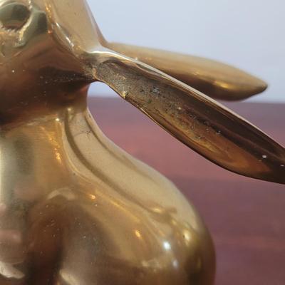 Jack Housman Inc. Brass Rabbit Bookends (K-CE)