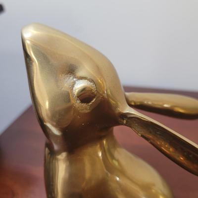 Jack Housman Inc. Brass Rabbit Bookends (K-CE)