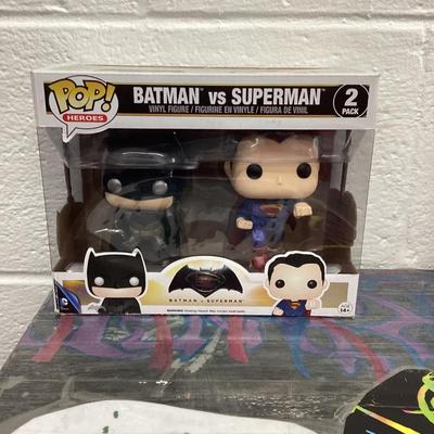 Funko pop Batman versus superman 2pack