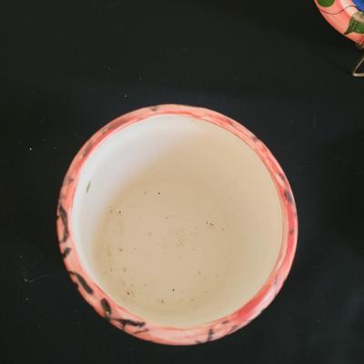 Hand Painted, Signed Ceramic Bowls, Platter and Jars (K-CE)