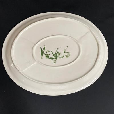 Hand Painted, Signed Ceramic Bowls, Platter and Jars (K-CE)