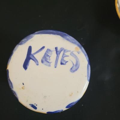 Hand Painted, Signed Ceramic Bowls, Platter and Jars (K-CE)