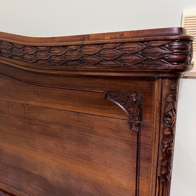 Solid Mahogany Full Size Antique Bed