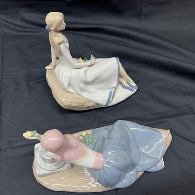 Franklin Mint 1980's Dolores, Tulip Maiden Figurines Large