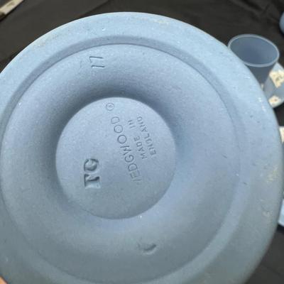Vintage Blue White Wedgewood Cup Saucer Lot