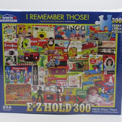New White Mountain I Remember Those E-Z Hold 300 PIece Jigsaw Puzzle