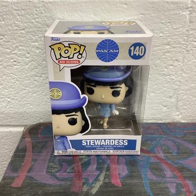 Funko pops 140 stewardess Pan Am