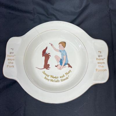 Jimmy Weeks and Nosy Betsy McCall's Friends Dish Vintage Homer Laughlin Co.