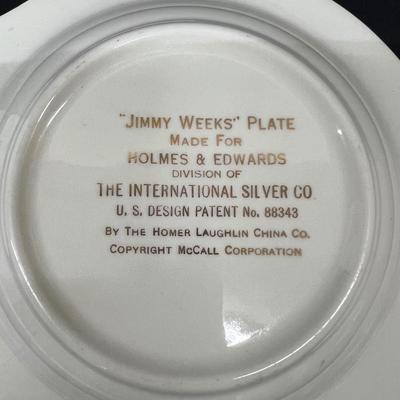 Jimmy Weeks and Nosy Betsy McCall's Friends Dish Vintage Homer Laughlin Co.