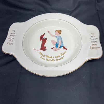 Jimmy Weeks and Nosy Betsy McCall's Friends Dish Vintage Homer Laughlin Co.