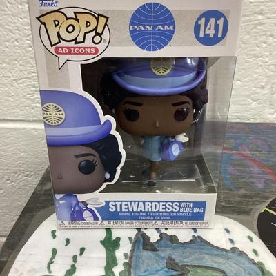 Funko pops Pan Am 141 stewardess my blue bag