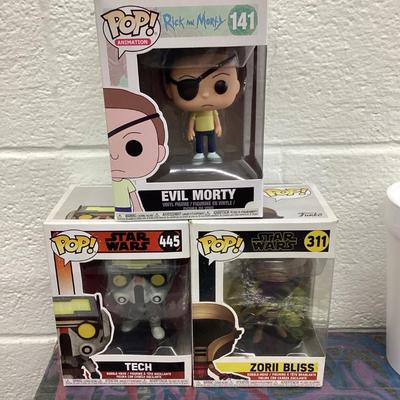 Lot of three Funko pops