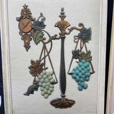 Mid-Century Embossed Art 1962 Ideal Originals by Fred Kaye The Balance -The Candelabrum