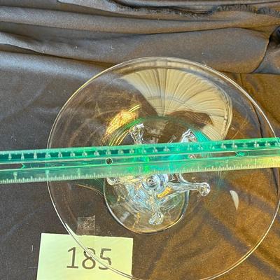 Footed Studio Glass Compote