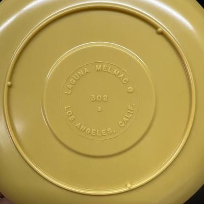 Mid-Century Yellow Laguna Melmac Lot Light Brown Winged Plastic Dinnerware