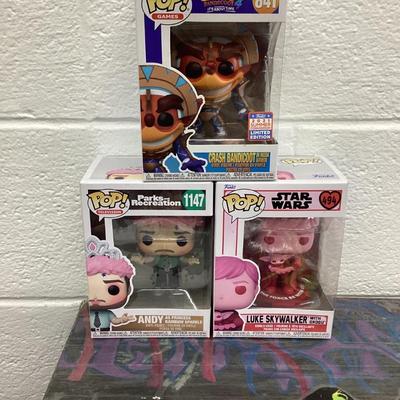 Lot of three Funko pops