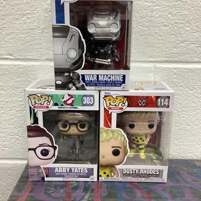 Lot of three Funko pops
