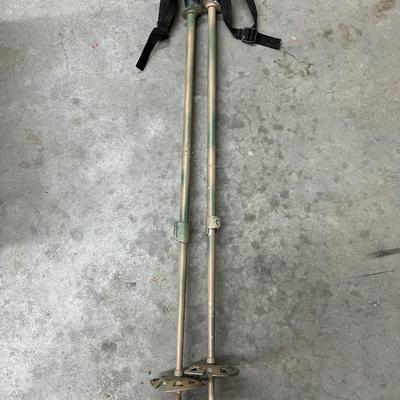 Vintage Camouflage Snow Ski Poles