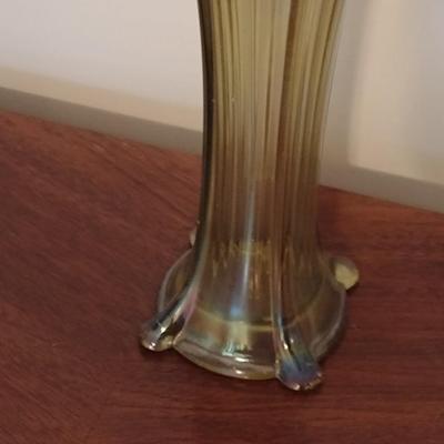 Vintage Northwood Panel Swung Glass Vase