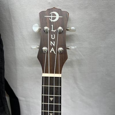Luna Dukes Ukulele Carved Wood Like New