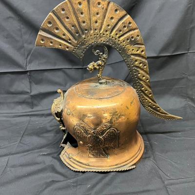 Copper Brass Decorative Roman Gladiator Armor Helmet