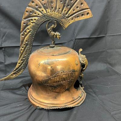 Copper Brass Decorative Roman Gladiator Armor Helmet