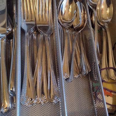 Set of Lenox Stainless Flatware Kitchen Use
