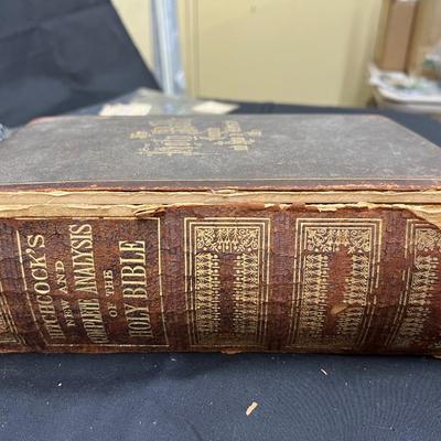 Antique Family Bible and Bookmark