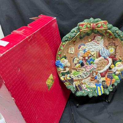 Christmas Plate Fitz and Floyd Classics 16"