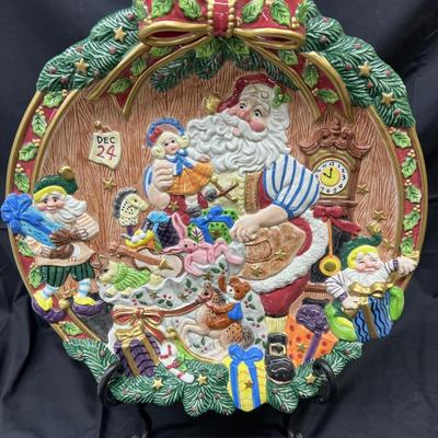 Christmas Plate Fitz and Floyd Classics 16"