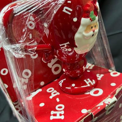 Christmas Ho Ho Mugs Set 5 1/2" Tall