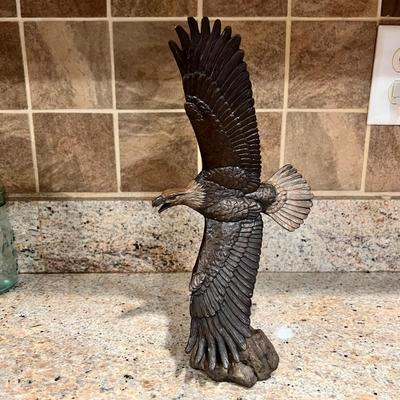 Signed & Numbered David H. Turner Bronze Eagle Sculpture