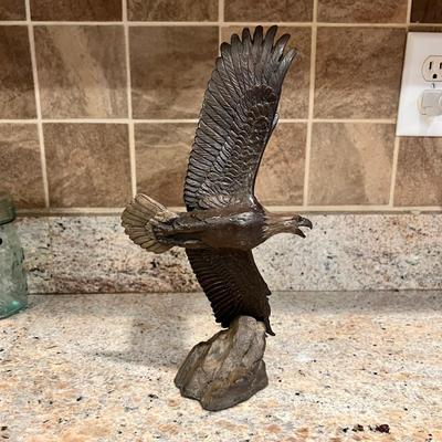 Signed & Numbered David H. Turner Bronze Eagle Sculpture