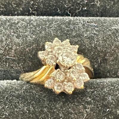14 Karat Yellow Gold Diamond Ring