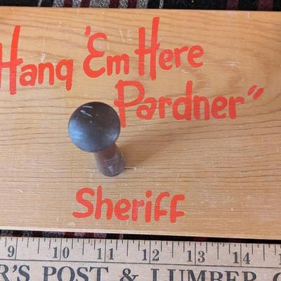 Cute Cowboy Themed Coat Rack