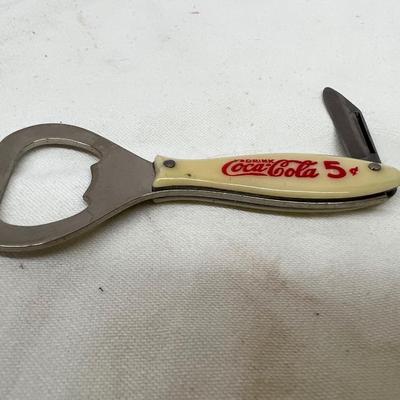 Coca Cola Coke Card Set Large Opener Vintage Opener Knife