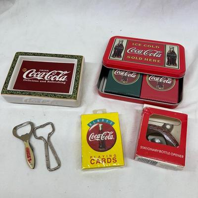 Coca Cola Coke Card Set Large Opener Vintage Opener Knife