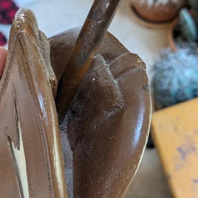 Vintage Ceramic Western Cowboy Boot Lamp