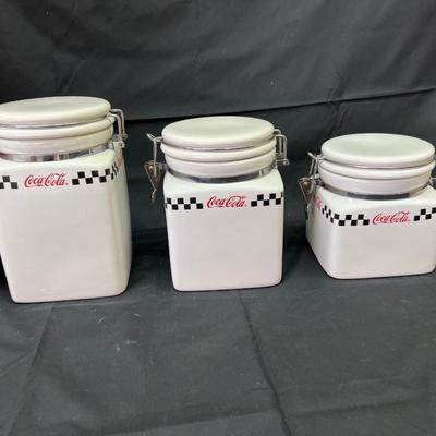 Coca Cola Coke Canister Set 2002 New in Box