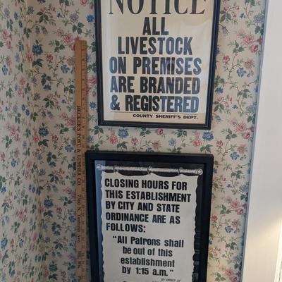 Vintage Eagle River City Police "Notices"