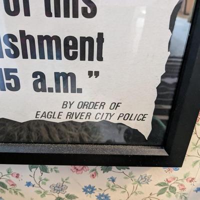 Vintage Eagle River City Police "Notices"