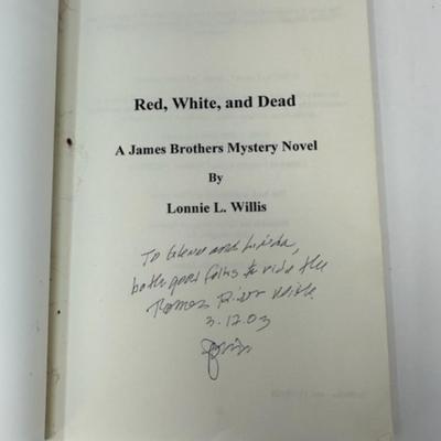 Red, White, and Dead by Lonnie L. Willis - SIGNED